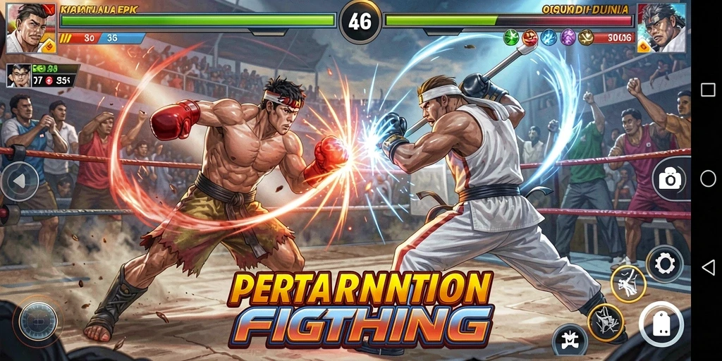 Tampilan menarik dari gameplay Fighting di 2757