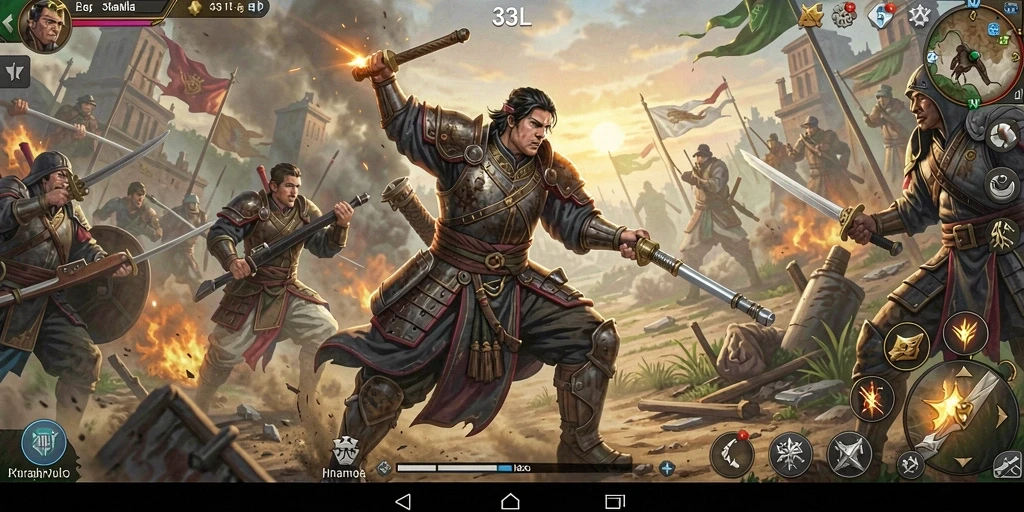 Tampilan gameplay strategis dalam 33L yang memikat dan menantang.