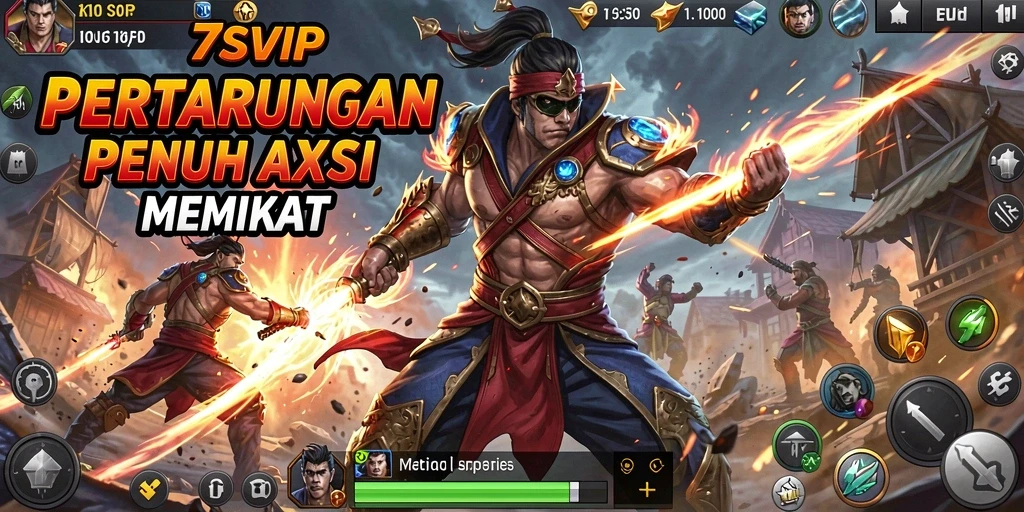 Tampilkan pertarungan mendebarkan dalam gameplay Action.