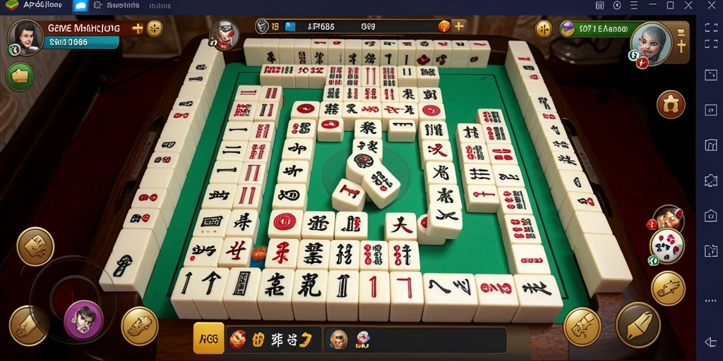 Tampilan gameplay menarik dari game Mahjong AP686.