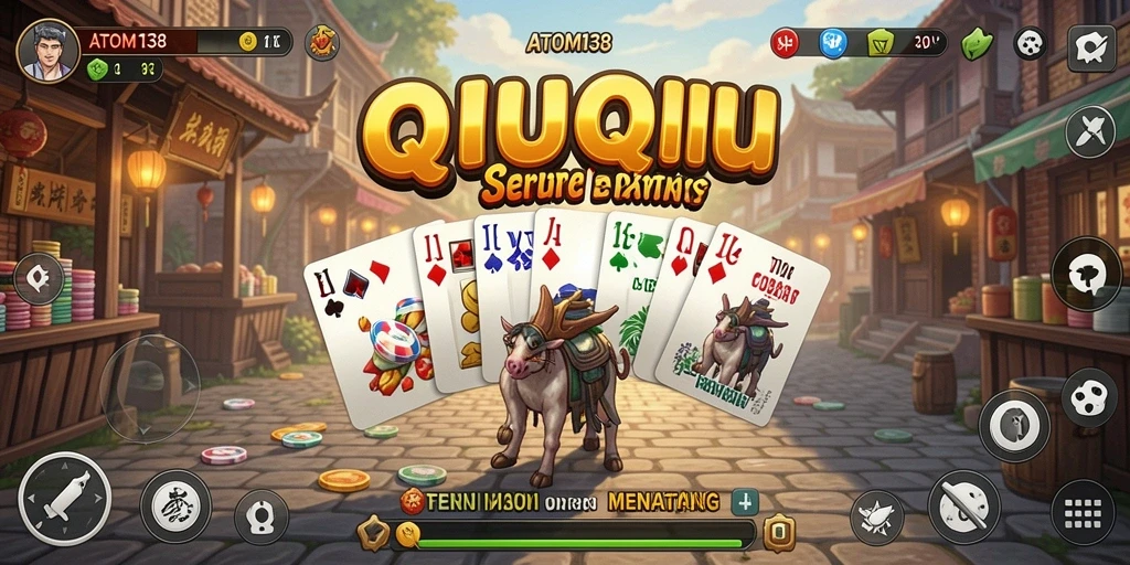 Tampilan gameplay QiuQiu yang seru di ATOM138.