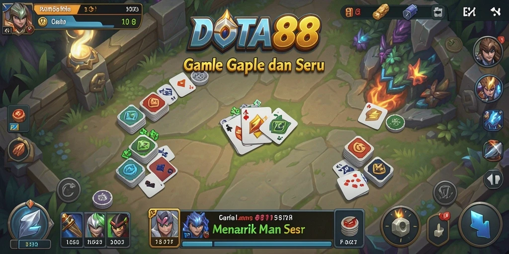 Screenshot DOTA88 menampilkan gameplay Gaple yang menyenangkan dan interaktif.