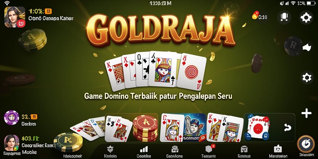 Tampilan gameplay seru dan interaktif dari GOLDRAJA.