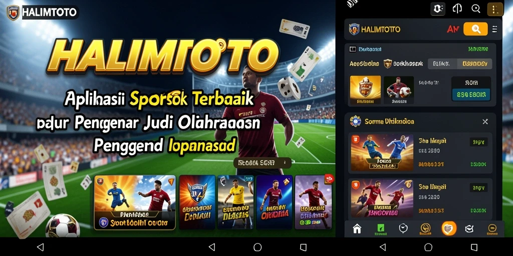 Gameplay Sportsbook yang seru dan interaktif di HALIMTOTO.