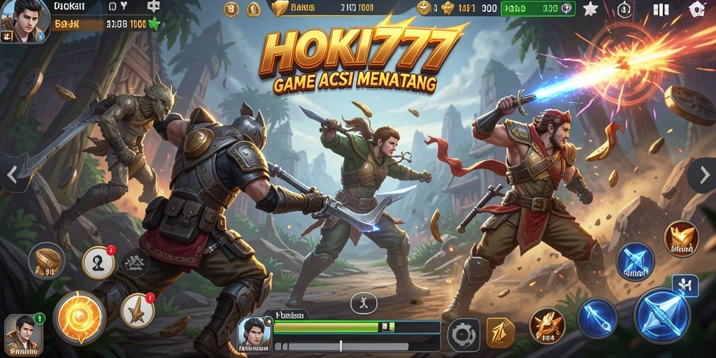 Tangkapan layar HOKI777 menunjukkan aksi seru dalam permainan.