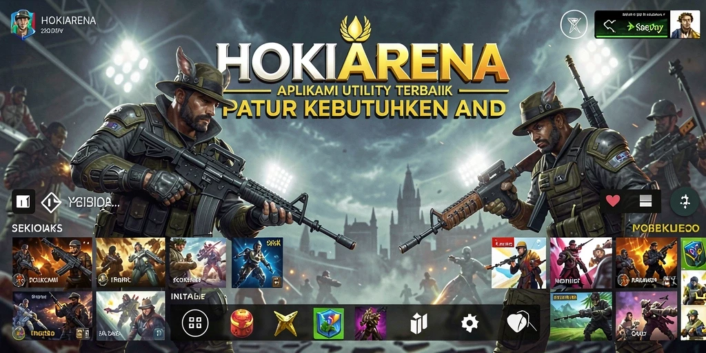 Tampilan antarmuka aplikasi HOKIARENA yang user-friendly.