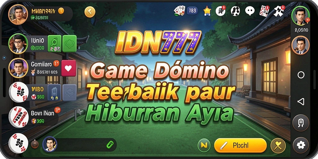 Tampilan gameplay IDN777 yang seru dan interaktif dalam permainan Domino.