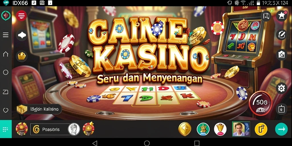 Gambaran gameplay menarik dari aplikasi Kasino IDX66.