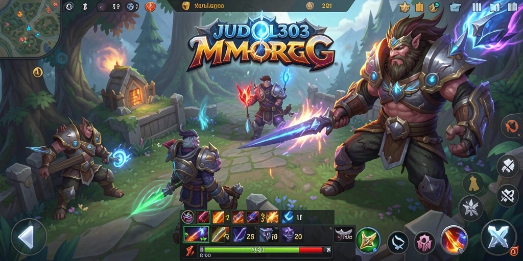 Gameplay menarik dalam dunia MMORPG JUDOL303 dengan grafis yang menawan.