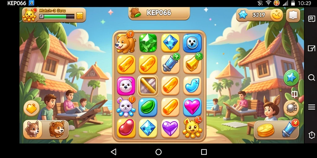Tampilan gameplay seru dan penuh warna di KEPO66.