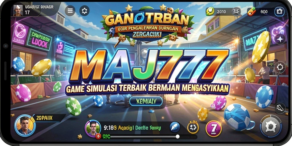 Screenshot utama MAJ777 menampilkan gameplay menarik dalam simulasi dunia virtual.