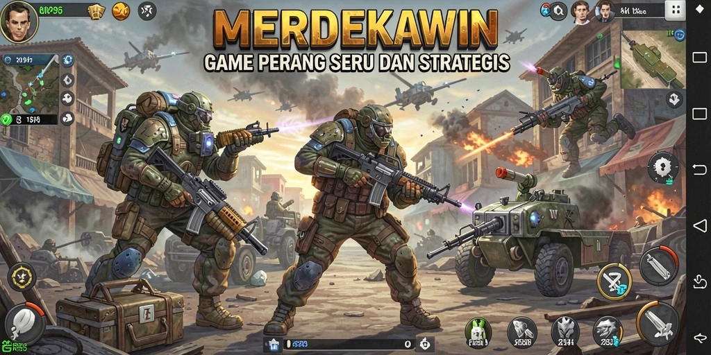 Tampilan gameplay seru dari game TPS MERDEKAWIN.