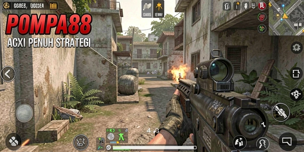 Tampilan gameplay POMPA88 yang penuh aksi dan strategi.