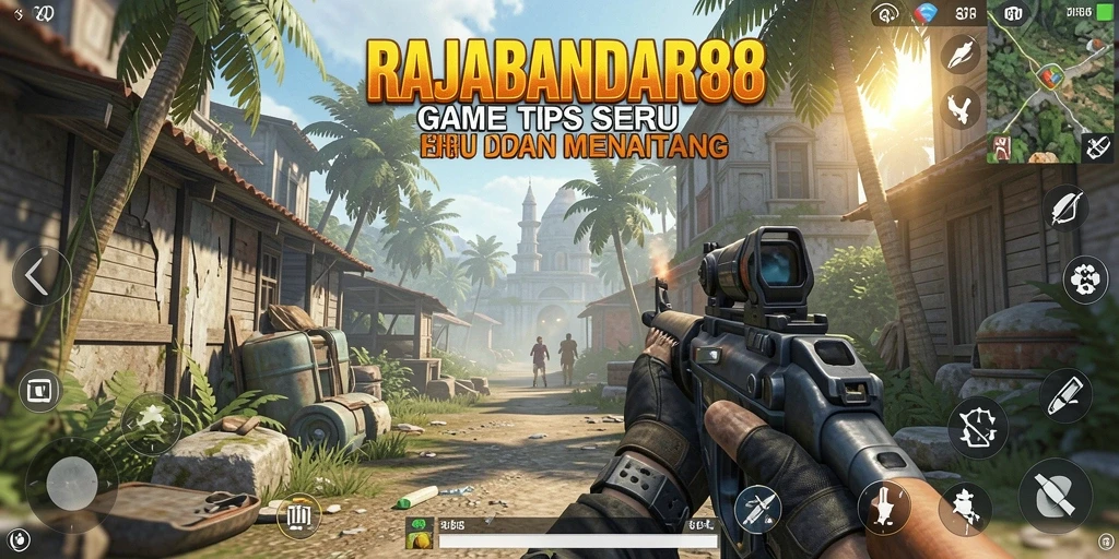Tampilan seru gameplay RAJABANDAR88 dalam aksi TPS.