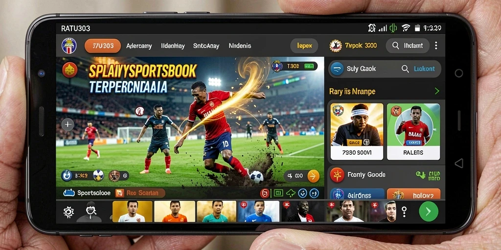 Screenshot gameplay RATU303 menampilkan taruhan olahraga yang dinamis dan interaktif.