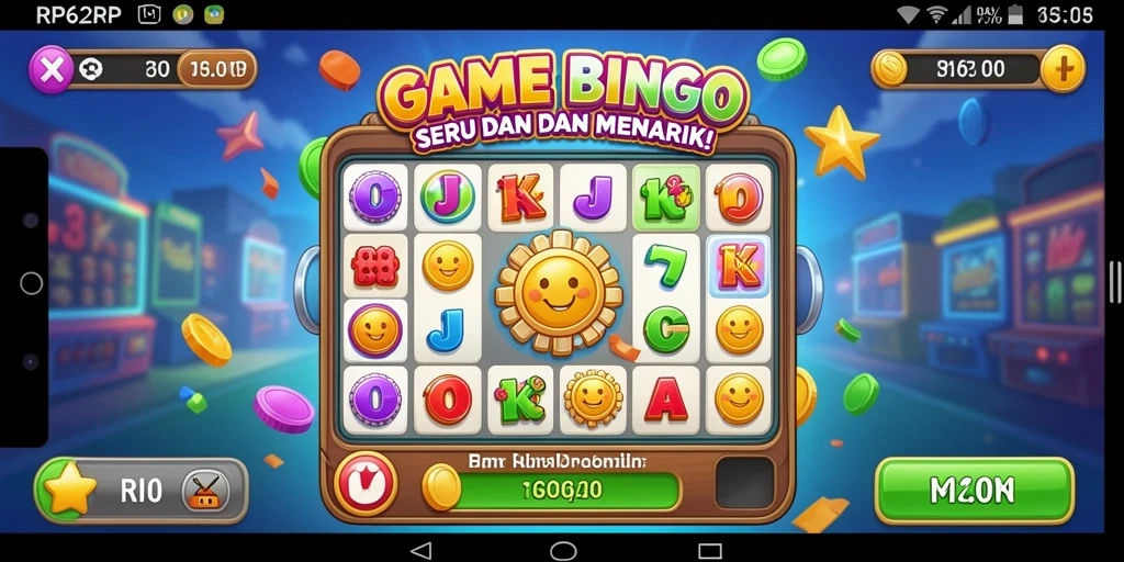 Tampilan gameplay Bingo yang seru dan mendebarkan.