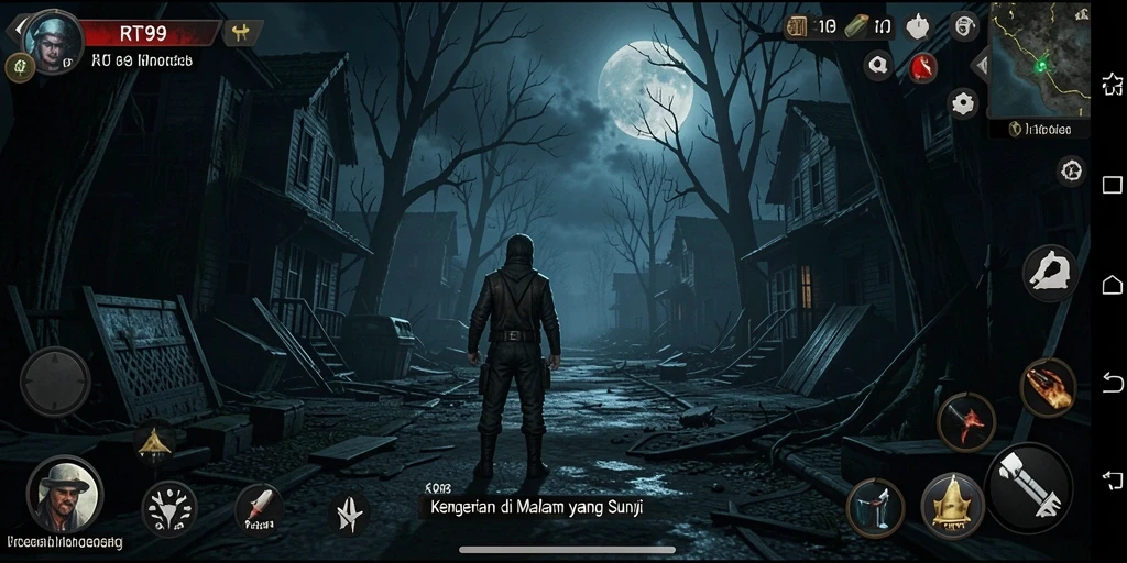 Gambaran gameplay RT99 yang menegangkan dengan suasana Horror yang kental.