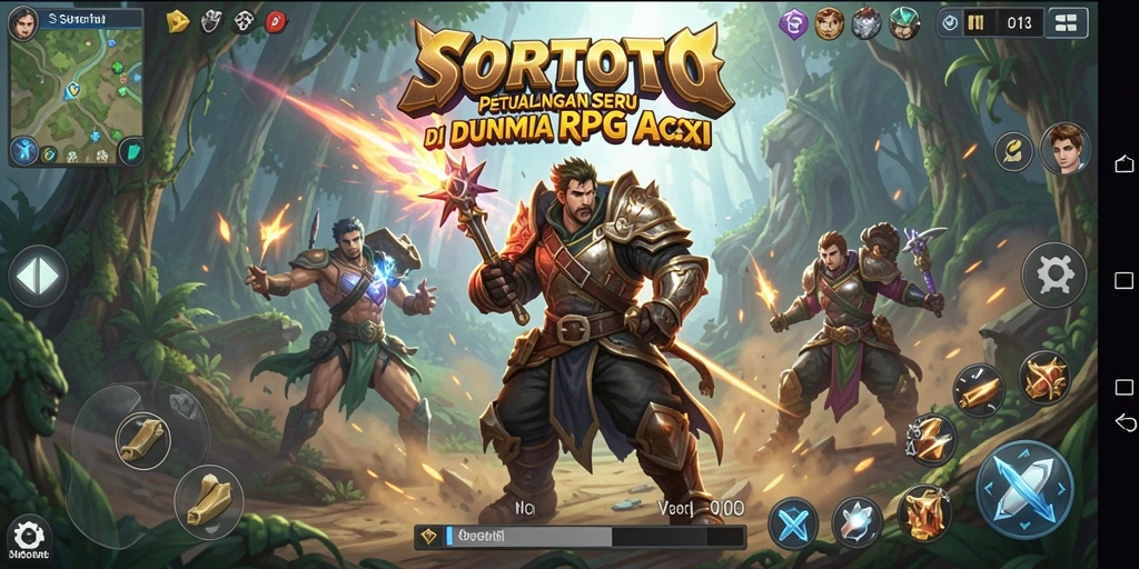 Tampilan gameplay SORTOTO yang mendebarkan dan penuh aksi.