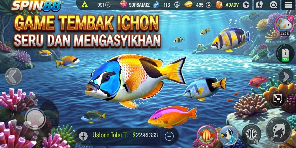 Gameplay Tembak Ikan yang seru di SPIN88