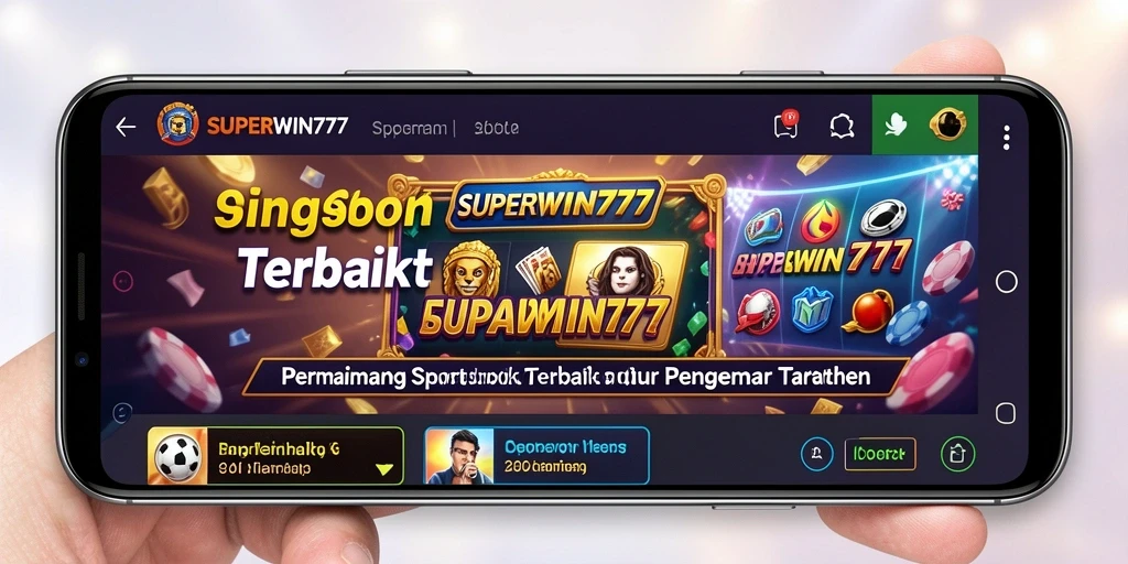 Screenshot menampilkan gameplay menarik dari aplikasi Sportsbook SUPERWIN777.