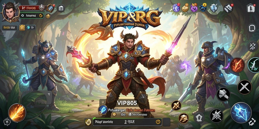 Tangkapan layar gameplay VIP805 yang mendebarkan dan penuh aksi di dunia RPG.