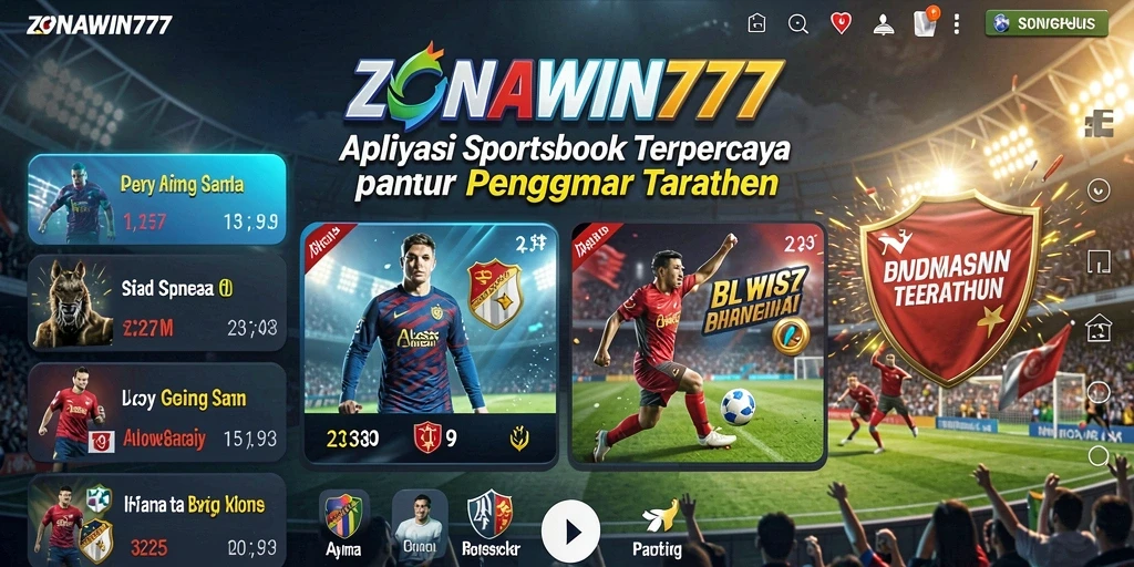 Screenshot menampilkan fitur taruhan langsung ZONAWIN777.
